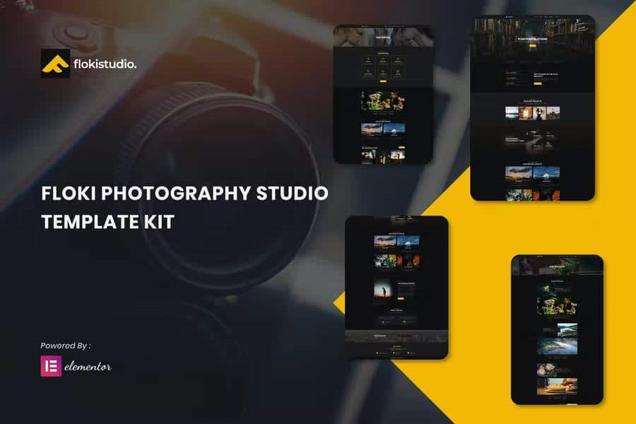 FLOKI – PHOTOGRAPHY STUDIO ELEMENTOR TEMPLATE KIT